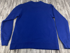 Port and company long sleeve New York Football shirt blue medium sweatshirt