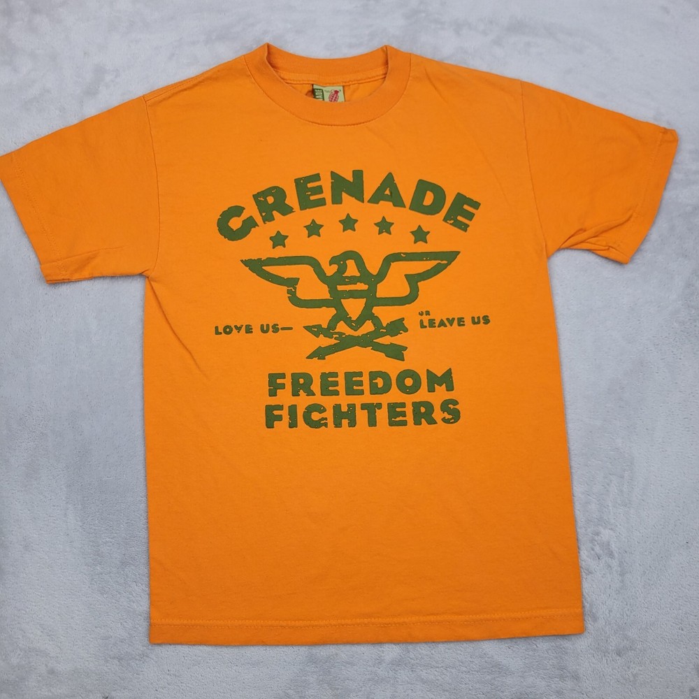 Grenade Gloves Shirt Mens Small Freedom Fighter Jughead Commando Tactical Adult