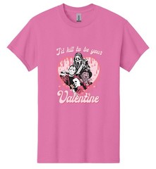 Horror Happy Valentine’s Day Party Halloween Enjoy Mens T-Shirt USA New Gift Tee