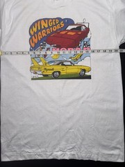 Vintage 90’s Large White NOS Mopar Winged Warriors Single Stitch.