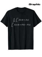 Fundamental Theorem of Calculus Math T-Shirt for Men & Women – 100% 180gsm Bla