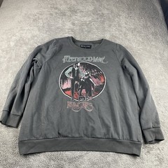 Vintage Fleetwood Mac Rumors Sweater Unisex 1X Gray Long Sleeve