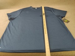 Athletic Works Mens Navy Blue T Shirt 3XL 54-56 Active Fit Gym Core Crew Neck