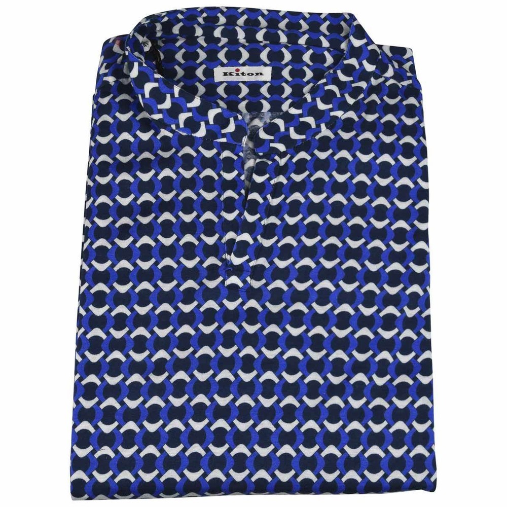 NEW KITON MULTICOLOR COTTON COREAN SHIRT US 16 – EU 41 MUL