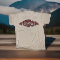 Vintage Bob Dylan Shirt Mens Large White 80s 1989 Band Tee Lyrics Rare Rock USA