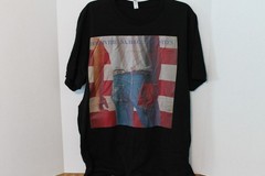 Bruce Springsteen Born in the USA Album Cover Black T Shirt Size XL