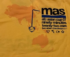 NIKE Malaysia 2007-08 Football Shirt Sz Large “AFC Asian Cup 07” Brand New wTags