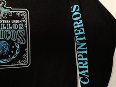 Bayside Shirt Mens 2XL Black Carpenters Los Gallos Politicos LS Made USA