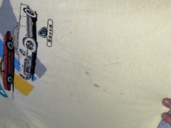 Vntg Birmingham AL Corvette-mania Yellow Single Stitch Jerzees XL Serra T-shirt