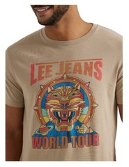 LEE Men’s Size 2XL Graphic T-Shirt Tee Short Sleeve ‘Lee Jeans World Tour’