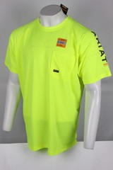 Ariat Men’s Rebar Heat Fighter T Shirt Pocket Short Sleeve Neon Lime 10031037