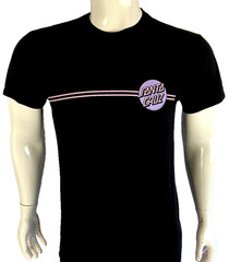 VTG Santa Cruz Skateboards Mens L T-shirt Graphic Black Purple Pink other Dot