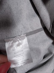 BYLT Men Shirt XL Drop Cut Lux Crewneck Performance Short Sleeve Curve Hem Gray