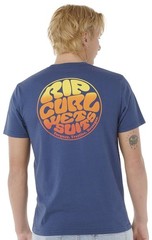 Rip Curl Wettie Passage Icon T-Shirt – Light Navy – New