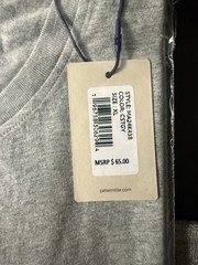Peter Millar Size XL Crown Lava Wash Pocket Tee, Coastal Grey, NWT, $65
