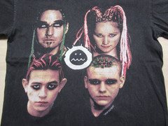 Vintage 1990’s Coal Chamber T-Shirt (L) Blue Grape Nu-Metal Autographs on Back