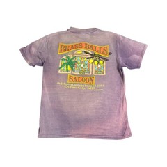 Brass Balls Saloon Ocean City MD Graphic T Shirt Men’s Purple Tie Dye Retro Tee