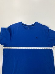 Tommy Bahama Blue Marlin Logo Crew Neck Short Sleeve Knit Stretch Tee Men L