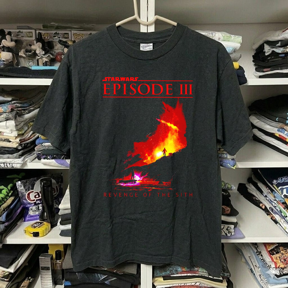Star Wars Revenge Of The Sith Anakin Style Retro Vintage Graphic T-Shirt S-5XL