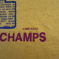 VINTAGE 1982 Los Angeles Lakers World Champs Shirt Large L NBA Magic Kobe Kareem