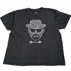Breaking Bad Walter White Heisenberg Graphic T Shirt Mens 2XL Black Tee 2015 TV