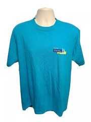 2005 JPMorgan Chase Corporate Challenge Team Adult Cyan XL TShirt