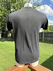 Vintage Truckers Only T Shirt Black 3D Emblem 1987 Rolling Thunder Size Medium