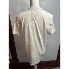 Hollister California Mens M So Cal 22 Graphic T-Shirt Cream Cotton Applique Tee