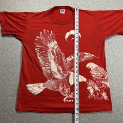 VTG 80s Russell Athletic Eagle AOP Graphic FOE Shirt – Mens Medium M