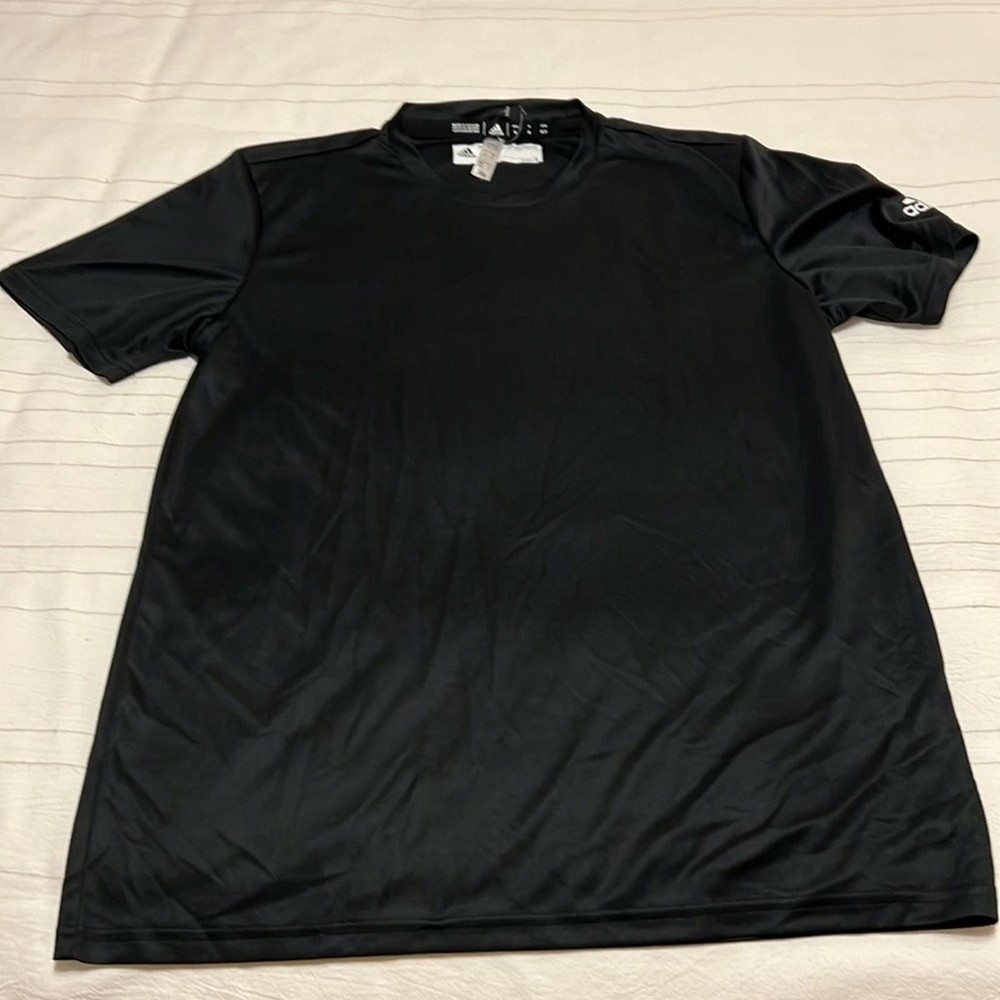 Adidas Climalite Black Crew Neck Performance Tee Men’s Medium