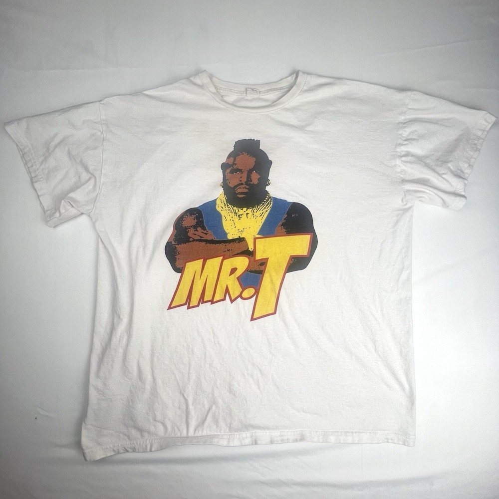 Mr T Full Color Photo Image Men’s T Shirt The A Team B.A. Baracus Size XL