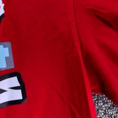Eternity BC / AD World Wide T-Shirt Tee Red Mens Sz L Smiley Face Crew Neck Soft