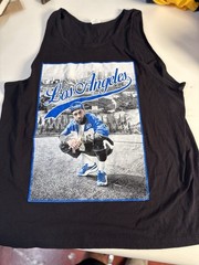 Pro 5 Men’s Black Los Angeles Graphic Print Cotton Jersey Tank Top Size 2XL