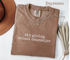 Comfort Colors School Counselor T-Shirt: Funny Mental Health Educator Gift