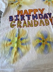 Vintage Happy Birthday Gradad Graphic T Shirt Homemade Single Stitch