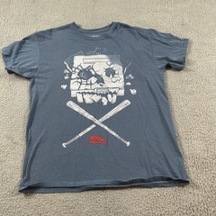 Office Space Shirt Mens Large Blue Lootwear PC Load Letter Graphic Movie Tee