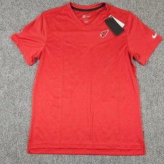 NWT Nike Arizona Cardinals NFL On-Field Dri-FIT UPF 40+ V-Neck Shirt Mens Large
