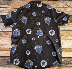 ET Universal Studios Button Up Extra Terrestrial Collared Steven Spielberg 2XL