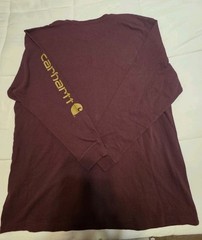 NWT MEN’S 2XL LOOSE FIT Long Sleeve CARHARTT HEAVYWEIGHT T-SHIRT TK0231-M IRR