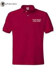 Truck Drivers Any Trucks One Color Logo Polo Shirts S-5XL Hanes/Gildan S-5XL