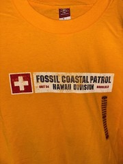 NWT Fossil Brand Coastal Patrol Hawaii T-shirt Yellow Size Extra Large