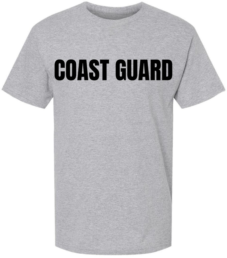 Coast Guard T-Shirt US Physical Training PT Team Double Sided Printed Tee Shirt
