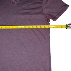 Buckle Black Burnout V-Neck T-Shirt Mens Size M Deep Purple Short Sleeve Grunge