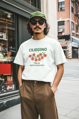 CILIEGINO Italia Sapori Autentici T-Shirt Cherry Tomato Italian Food Tee A181