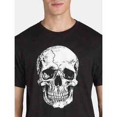 Way To Celebrate T-Shirt Men XL Black Halloween Web Geometry Graphic Crew Neck