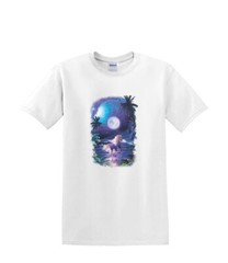 T-shirt small to 3xL UNICORN MONOCEROS moonlight sealife resort beach horse fun