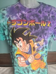 Dragon Ball Super Men’s Size Small S Tie Dye Vegeta Anime Graphic Tee T-shirt