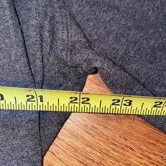 Lands’ End Henley Super T Men’s Large Tall 42-44 Short Sleeve Charcoal EUC