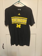 ADIDAS The Go-To Tee Mens Medium University Of Michigan