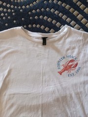 Wild Fable Target Vtg Inspired Lobster Shack 1996 GraphicTee Oversized Sm Medium